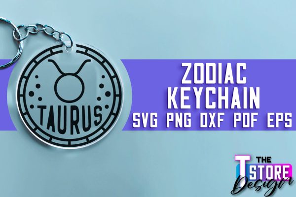 Zodiac Keychain SVG | Astrology Design | SVG Design v.1 For Discount