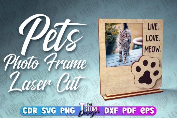 Pets Photo Frame Laser Cut | Photo Frame Design | CNC File Discount
