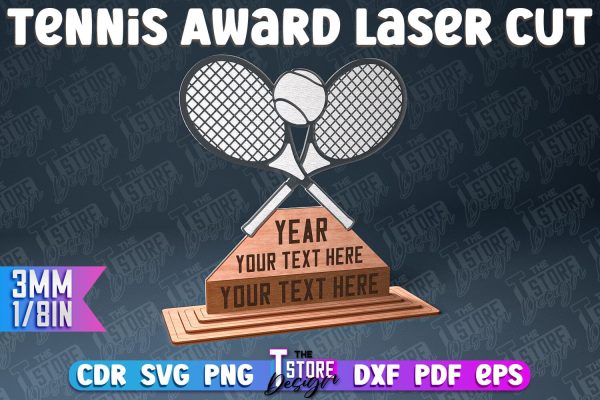 Tennis Award Laser Cut | Award Laser Cut Design | CNC Files Online