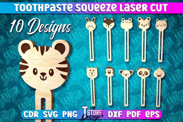 Toothpaste Squeezer Laser Cut | Laser Cut SVG Design | CNC File Online Sale