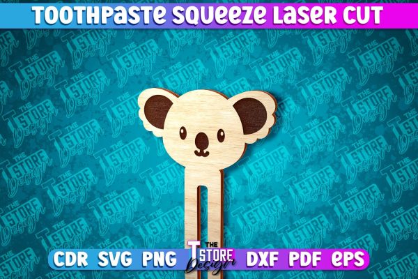 Koala Toothpaste Squeezer Laser Cut | Laser Cut SVG Design For Sale