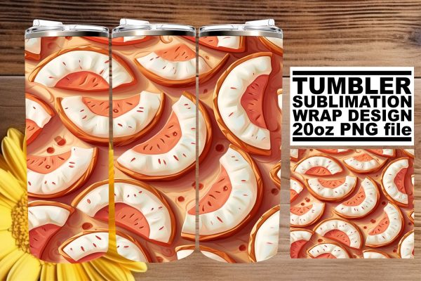 Spring Fruits Sublimation Design for 20oz Tumbler Wraps Sale