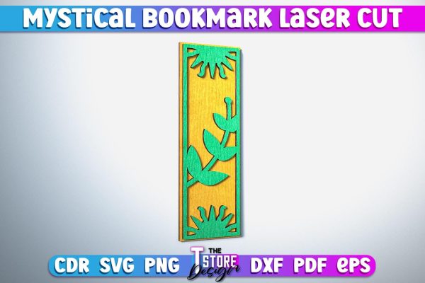 Mystical Bookmark Laser Cut | Mystical Symbol Laser Cut Design | CNC Files Online Sale
