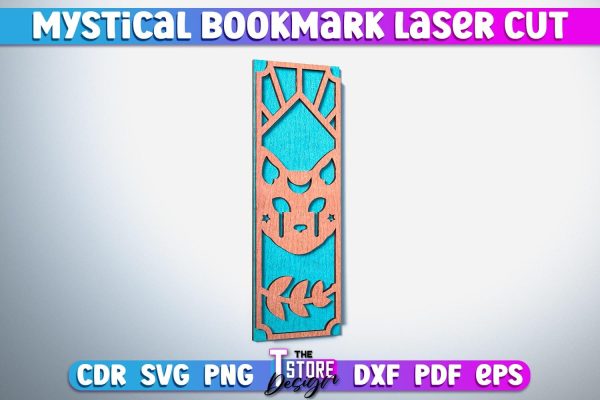 Mystical Bookmark Laser Cut | Mystical Symbol Laser Cut Design | CNC Files Online Hot Sale