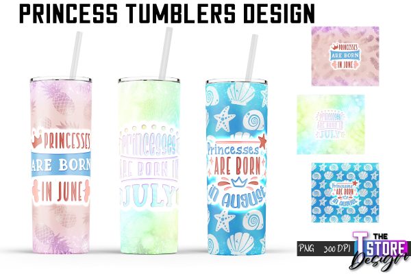 Princess Tumblers | Princess Tumbler Sublimation | PNG 20 Oz | Tumbler Wrap Supply