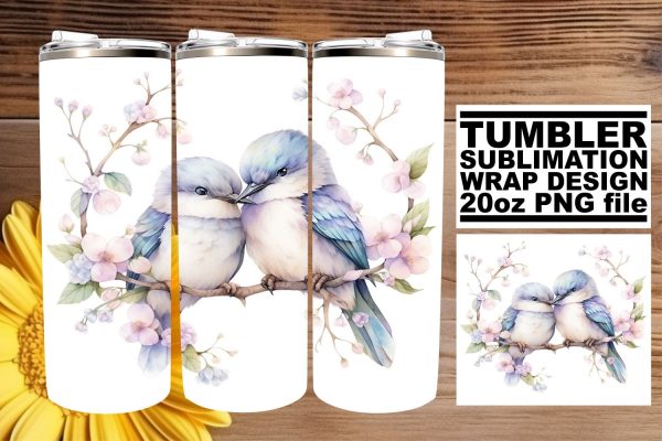 Delicate Avian Tumbler Art Supply