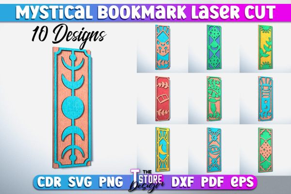 Mystical Bookmark Laser Cut | Mystical Symbol Laser Cut Design | CNC Files Online now