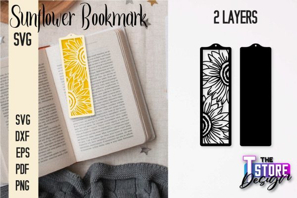 Sunflower Bookmark SVG | Summer Bookmark SVG | Book Lover Hot on Sale