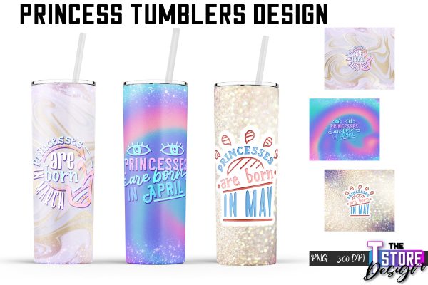 Princess Tumblers | Princess Tumbler Sublimation | PNG 20 Oz | Tumbler Wrap For Sale