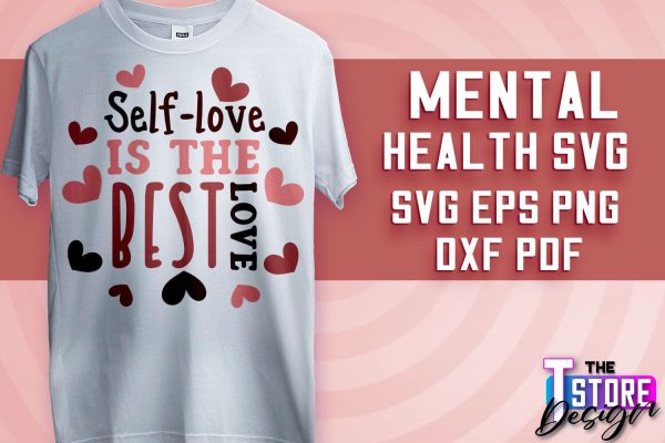 Mental Health SVG | Motivational Quotes Design | Funny SVG v.2 Online Sale