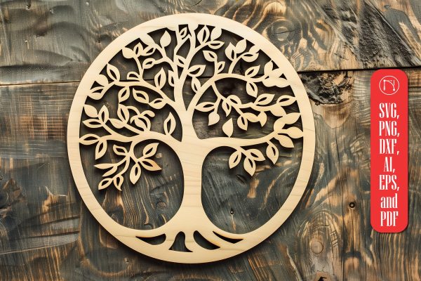 Tree Laser Cut SVG cut File Discount