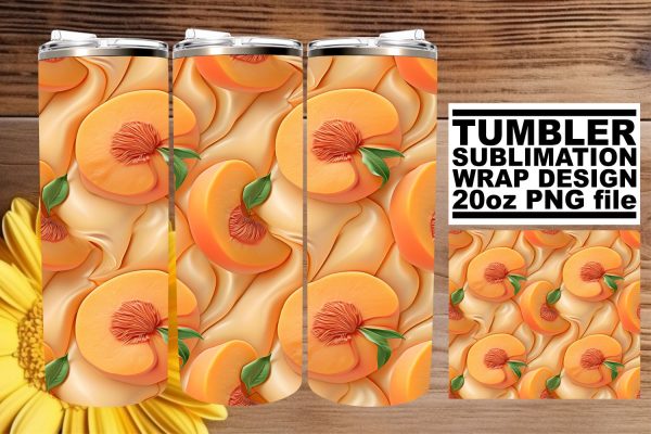 Juicy Fruit Pattern Tumbler Wrap Artwork For Sale