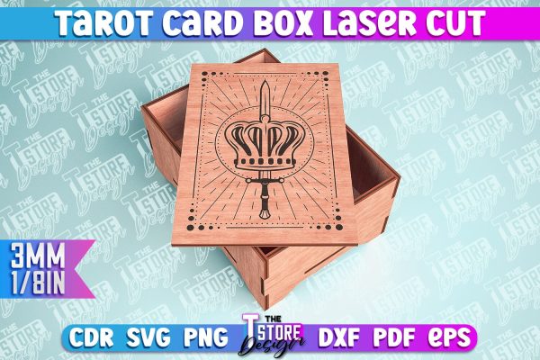 Tarot Card Box Laser Cut | Tarot Card Design | CNC File For Sale
