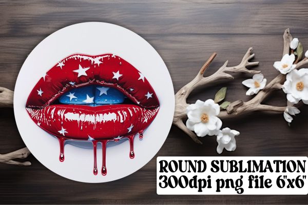 American Flag Kisses Sublimation Trio Supply