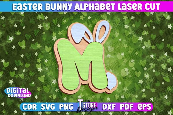 Easter Alphabet Laser Cut | Easter Design | CNC Files Online