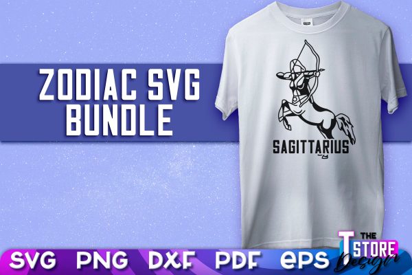 Sagittarius SVG Design | Astrology | Zodiac SVG v.2 Online