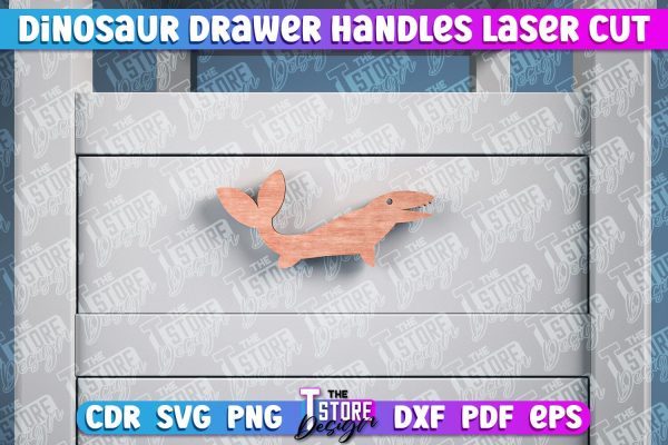 Dinosaur Drawer Handles Laser Cut | Laser Cut SVG Design | CNC Files Online Hot Sale
