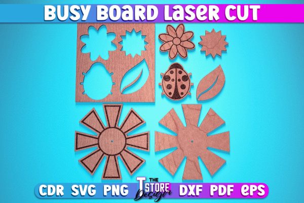 Busy Board Laser Cut | Baby Game Laser Cut Design | CNC Files Supply