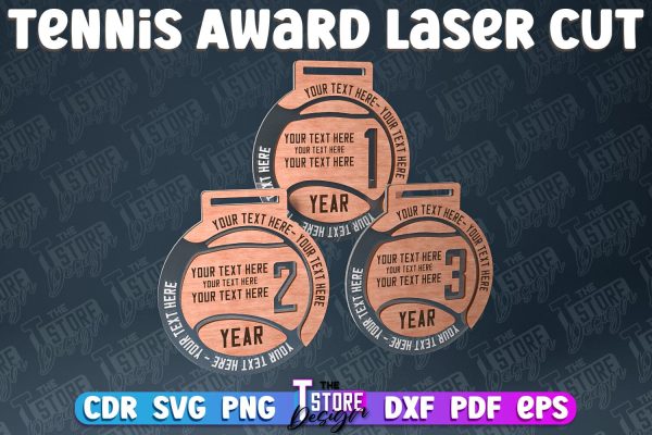 Tennis Award Laser Cut | Award Laser Cut Design | CNC Files Online