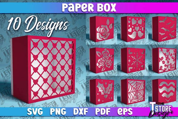 Paper Box SVG | Paper Cut SVG | Home Design Online now