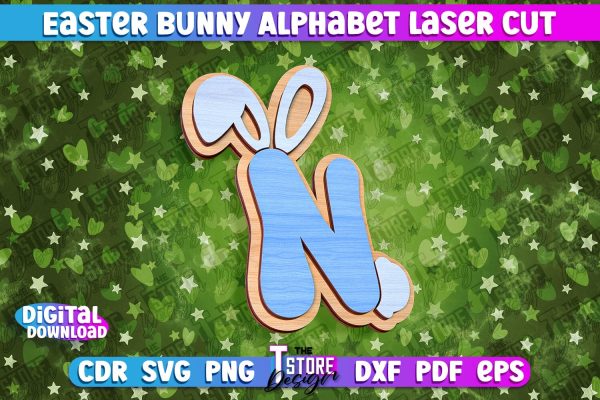 Easter Alphabet Laser Cut | Easter Design | CNC Files Online