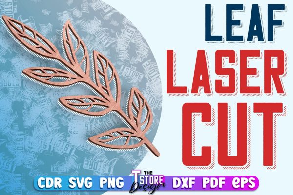 Leaf Laser Cut Design | Floral Laser Cut SVG Design | CNC File For Sale