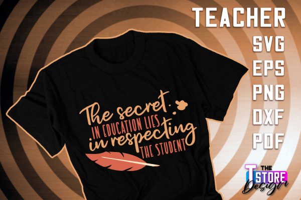 Teacher SVG Design | Funny Quotes SVG Design | School SVG v.2 Fashion