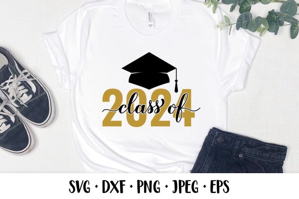 Class of 2024 SVG. Graduation cap. Grad of 2024 shirt design Online