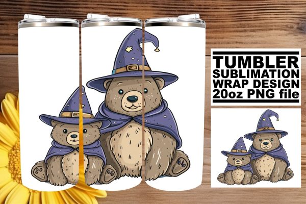 Mama Bear Tender Affection Sublimation Tumbler Wrap - Gift Mom Moments of Comfort For Sale