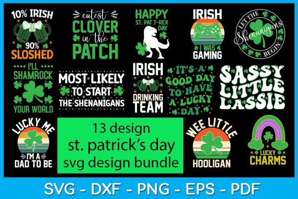 St. Patrick s Day Design SVG Bundle For Sale