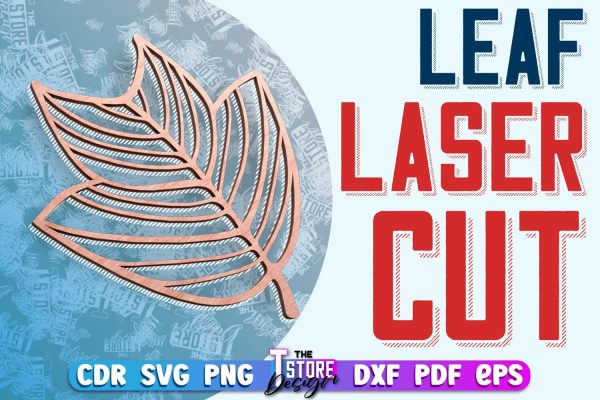 Leaf Laser Cut Design | Floral Laser Cut SVG Design | CNC File Fashion
