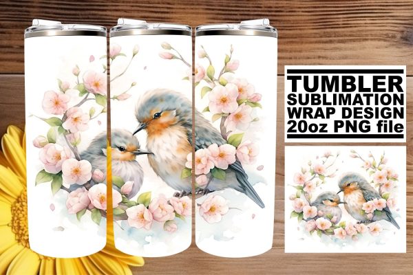 Cheerful Avian Sublimation Pattern on Sale