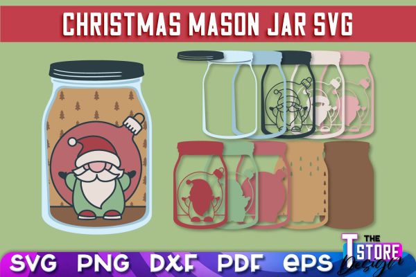 Mason Jar SVG | Kitchen Design | 3D Paper Mason Jar Sale