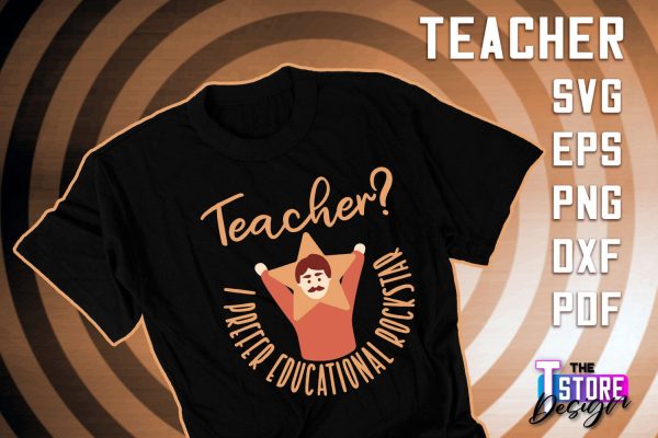 Teacher SVG Design | Funny Quotes SVG Design | School SVG v.2 Online Sale