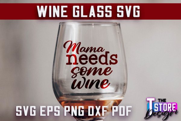Wine Glass SVG Design | Alcohol SVG Quotes | Glass SVG Quotes Discount