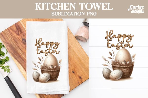 Easter Kitchen Towel Sublimation Fashion