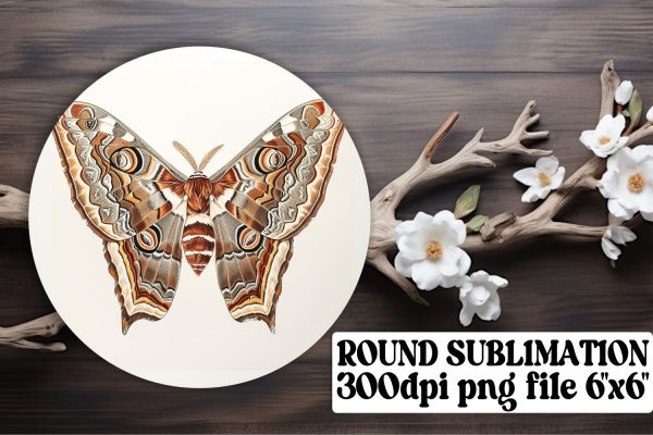 Stylish Butterfly Round Sublimation for Keychains and Car Drink Coasters Online now