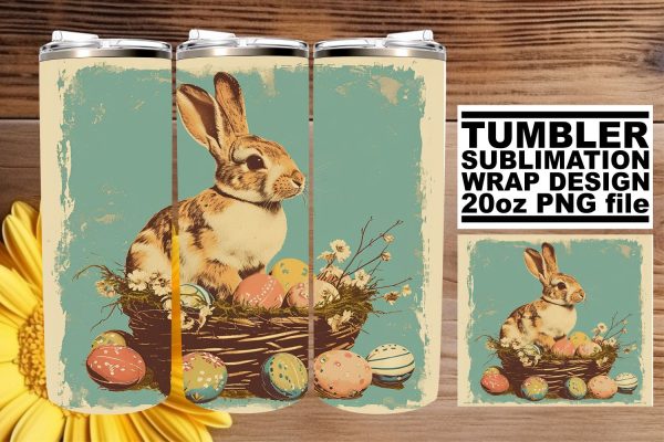 Festive Easter Delight Tumbler Art Sublimation Discount