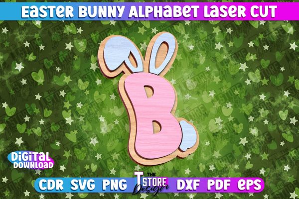 Easter Alphabet Laser Cut | Easter Design | CNC Files Online Hot Sale
