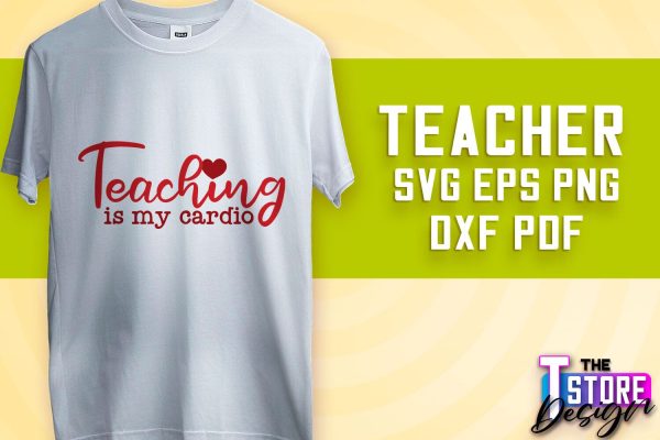 Teacher SVG Design | Funny Quotes SVG Design | School SVG v.1 Online