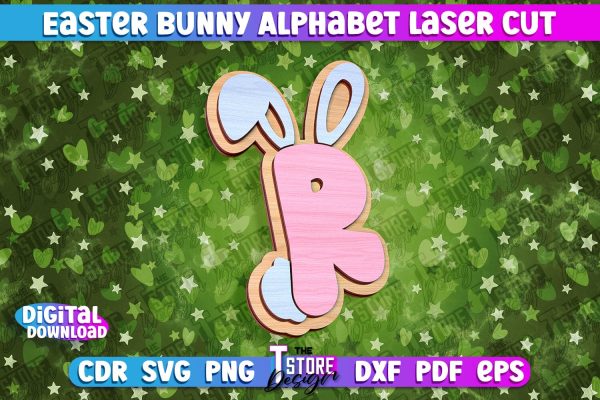Easter Alphabet Laser Cut | Easter Design | CNC Files Online Hot Sale