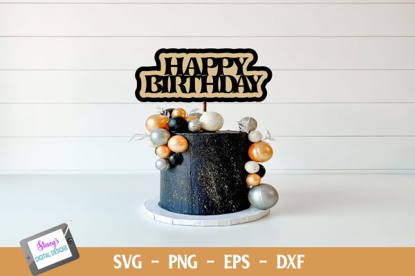 Happy Birthday Cake Topper  | Cupcake Topper Discount