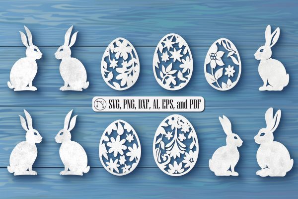 Paper Cut Easter Day SVG Bundle Hot on Sale