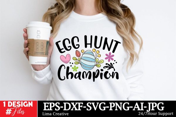 Egg Hunt Champion SVG Cut File Cheap