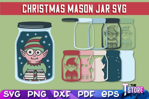 Mason Jar SVG | Kitchen Design | 3D Paper Mason Jar Online Sale