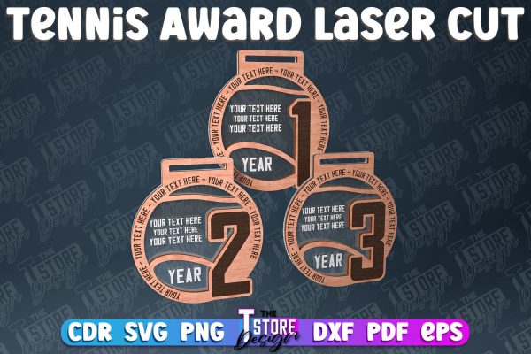 Tennis Award Laser Cut | Award Laser Cut Design | CNC Files Hot on Sale
