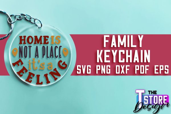Family Keychain SVG | Family Quotes Design | Print SVG Discount