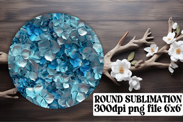 Stylish Floral Pattern Keychain: Sublimation Coaster, Circle Decor For Cheap