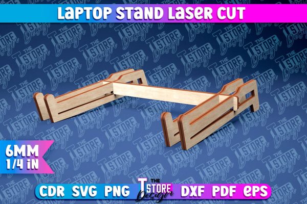 Laptop Stand Laser Cut | Stand SVG Design | CNC Files Online Sale
