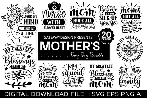 Mother s Day Svg Bundle, Mom Svg Design , Funny Design Online Hot Sale